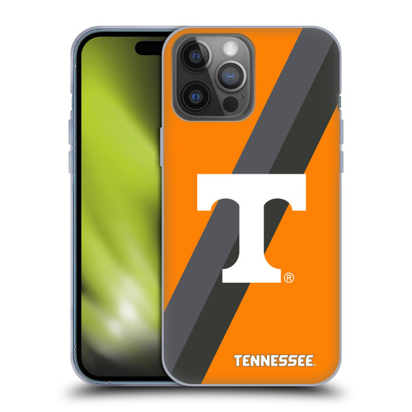 University Of Tennessee UTK University Of Tennessee Knoxville Stripes Soft Gel Case for Apple iPhone 14 Pro Max