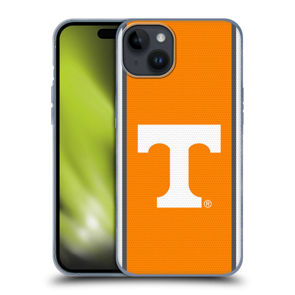 University Of Tennessee UTK University Of Tennessee Knoxville Football Jersey Soft Gel Case for Apple iPhone 15 Plus