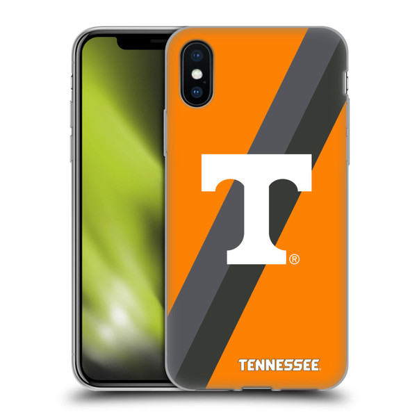 University Of Tennessee UTK University Of Tennessee Knoxville Stripes Soft Gel Case for Apple iPhone X / iPhone XS