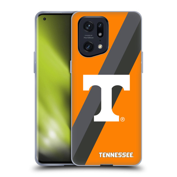 University Of Tennessee UTK University Of Tennessee Knoxville Stripes Soft Gel Case for OPPO Find X5 Pro
