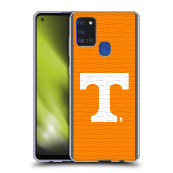 University Of Tennessee UTK University Of Tennessee Knoxville Football Jersey Soft Gel Case for Samsung Galaxy A21s (2020)