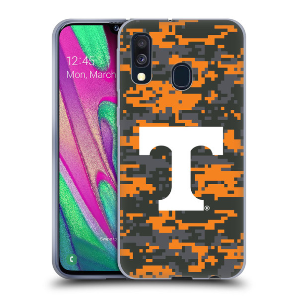 University Of Tennessee UTK University Of Tennessee Knoxville Digital Camouflage Soft Gel Case for Samsung Galaxy A40 (2019)