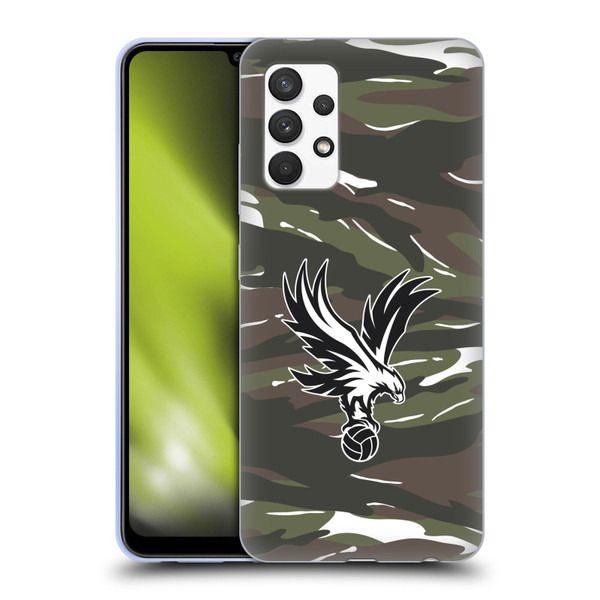 Crystal Palace FC Crest Woodland Camouflage Soft Gel Case for Samsung Galaxy A32 (2021)