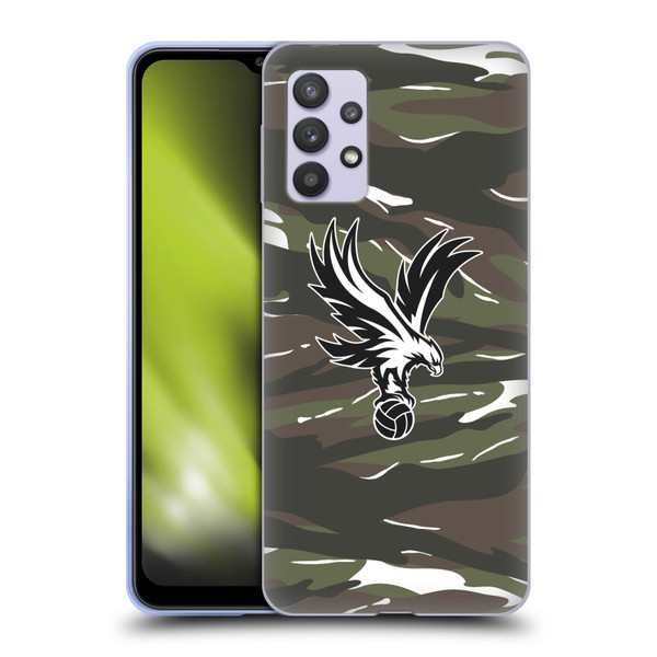 Crystal Palace FC Crest Woodland Camouflage Soft Gel Case for Samsung Galaxy A32 5G / M32 5G (2021)