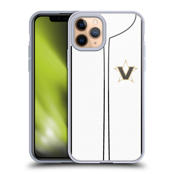 Vanderbilt University Vandy Vanderbilt University Baseball Jersey Soft Gel Case for Apple iPhone 11 Pro