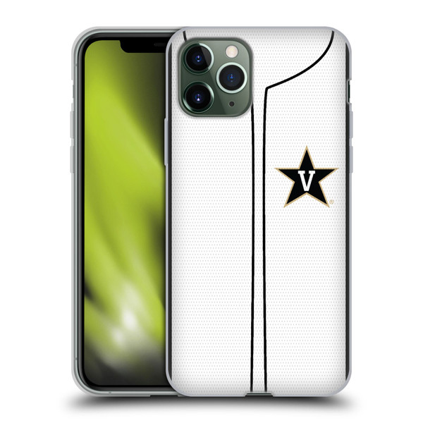 Vanderbilt University Vandy Vanderbilt University Baseball Jersey Soft Gel Case for Apple iPhone 11 Pro