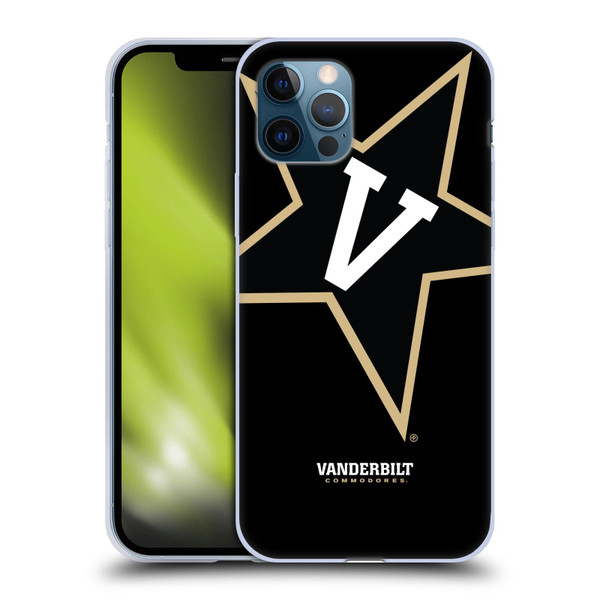Vanderbilt University Vandy Vanderbilt University Oversized Icon Soft Gel Case for Apple iPhone 12 / iPhone 12 Pro