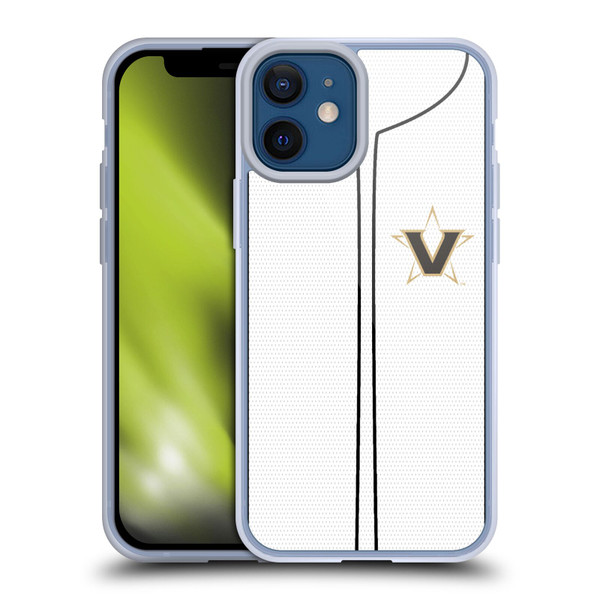 Vanderbilt University Vandy Vanderbilt University Baseball Jersey Soft Gel Case for Apple iPhone 12 Mini