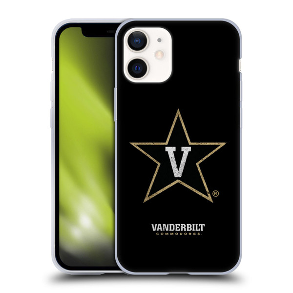 Vanderbilt University Vandy Vanderbilt University Distressed Look Soft Gel Case for Apple iPhone 12 Mini