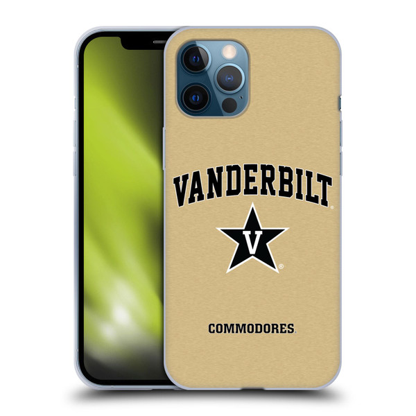 Vanderbilt University Vandy Vanderbilt University Campus Logotype Soft Gel Case for Apple iPhone 12 Pro Max