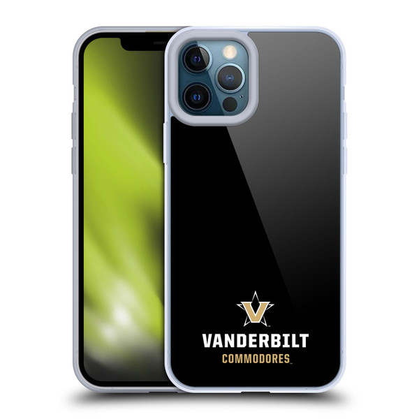Vanderbilt University Vandy Vanderbilt University Logotype Soft Gel Case for Apple iPhone 12 Pro Max