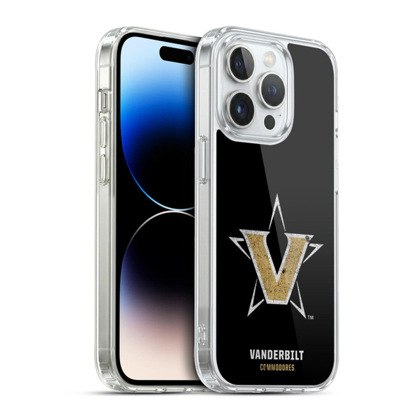 Vanderbilt University Vandy Vanderbilt University Distressed Look Soft Gel Case for Apple iPhone 13 Pro & MagSafe