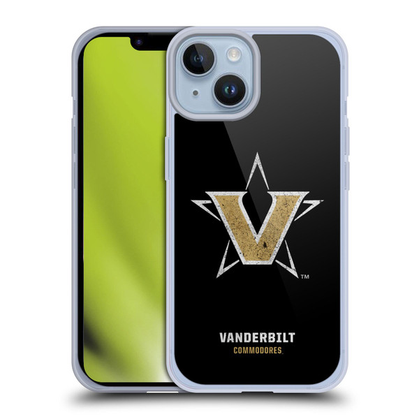 Vanderbilt University Vandy Vanderbilt University Distressed Look Soft Gel Case for Apple iPhone 14
