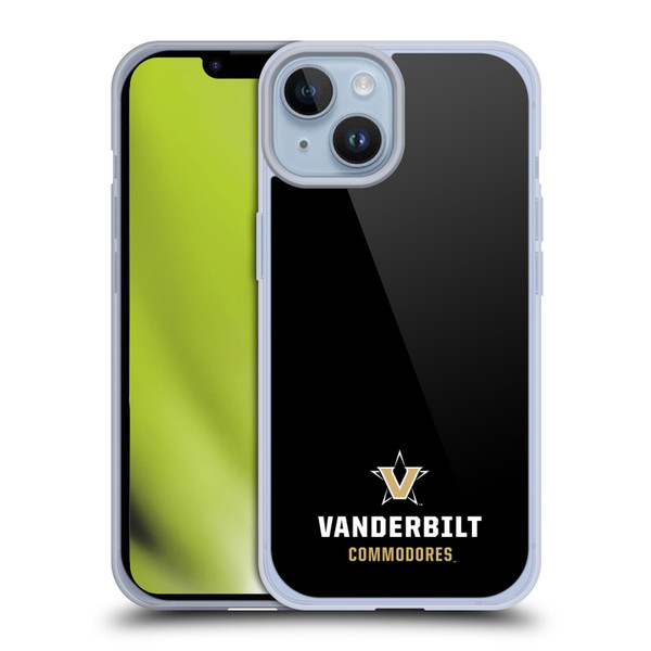 Vanderbilt University Vandy Vanderbilt University Logotype Soft Gel Case for Apple iPhone 14
