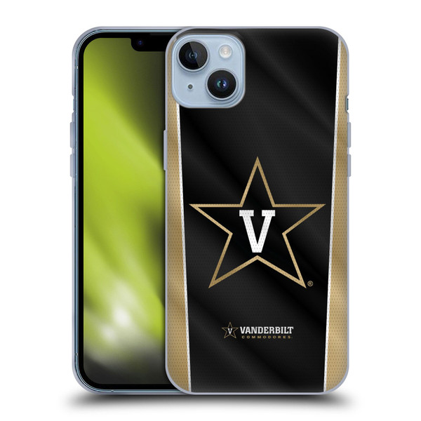 Vanderbilt University Vandy Vanderbilt University Banner Soft Gel Case for Apple iPhone 14 Plus