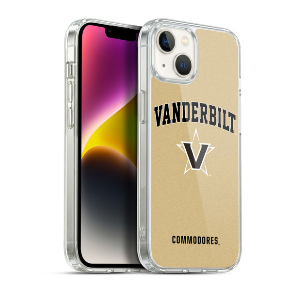 Vanderbilt University Vandy Vanderbilt University Campus Logotype Soft Gel Case for Apple iPhone 14 Plus & MagSafe