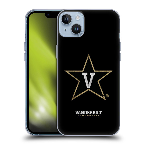 Vanderbilt University Vandy Vanderbilt University Distressed Look Soft Gel Case for Apple iPhone 14 Plus