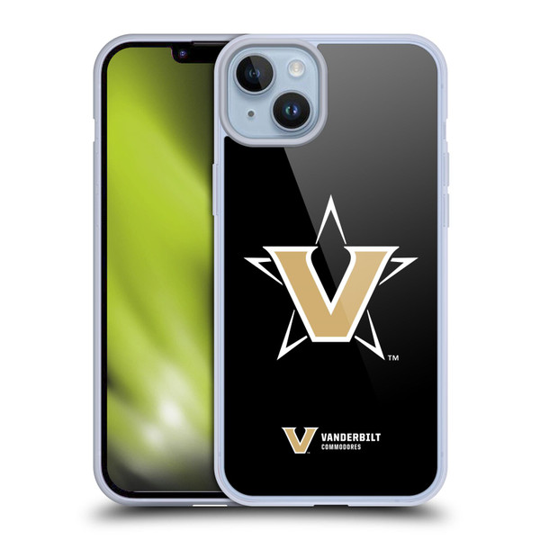 Vanderbilt University Vandy Vanderbilt University Plain Soft Gel Case for Apple iPhone 14 Plus