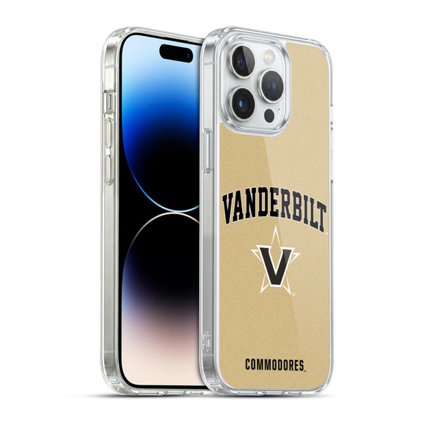 Vanderbilt University Vandy Vanderbilt University Campus Logotype Soft Gel Case for Apple iPhone 14 Pro Max & MagSafe