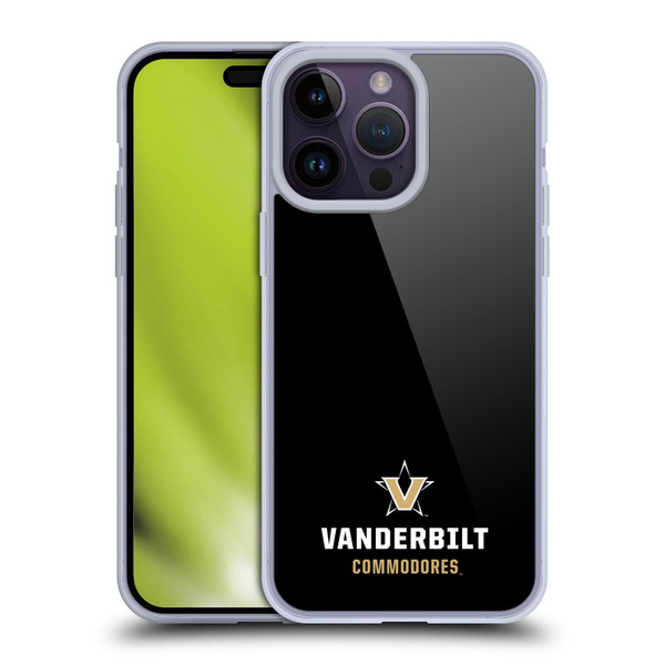 Vanderbilt University Vandy Vanderbilt University Logotype Soft Gel Case for Apple iPhone 14 Pro Max