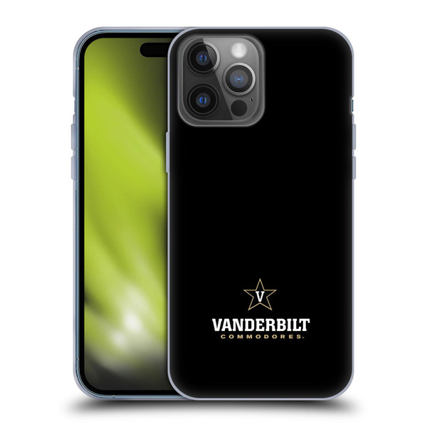 Vanderbilt University Vandy Vanderbilt University Logotype Soft Gel Case for Apple iPhone 14 Pro Max