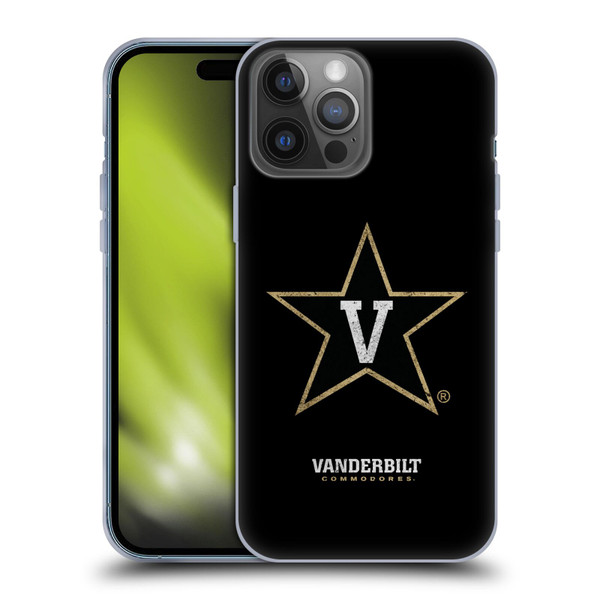 Vanderbilt University Vandy Vanderbilt University Distressed Look Soft Gel Case for Apple iPhone 14 Pro Max