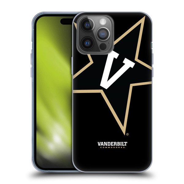 Vanderbilt University Vandy Vanderbilt University Oversized Icon Soft Gel Case for Apple iPhone 14 Pro Max