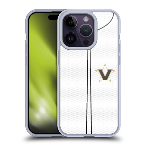 Vanderbilt University Vandy Vanderbilt University Baseball Jersey Soft Gel Case for Apple iPhone 14 Pro