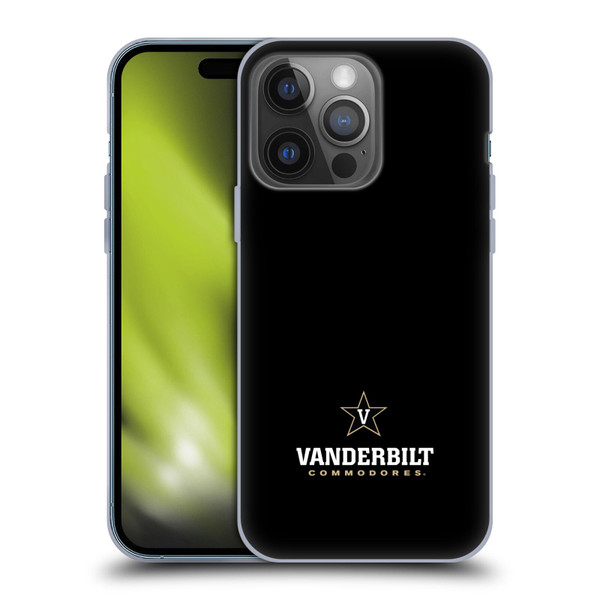 Vanderbilt University Vandy Vanderbilt University Logotype Soft Gel Case for Apple iPhone 14 Pro