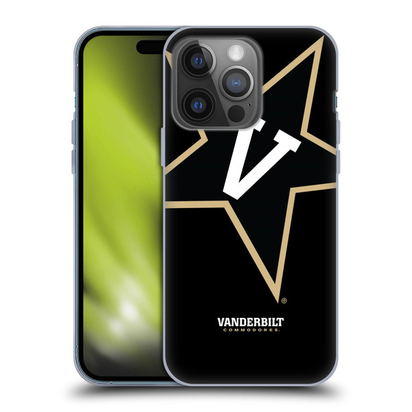 Vanderbilt University Vandy Vanderbilt University Oversized Icon Soft Gel Case for Apple iPhone 14 Pro