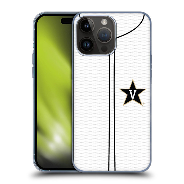 Vanderbilt University Vandy Vanderbilt University Baseball Jersey Soft Gel Case for Apple iPhone 15 Pro Max