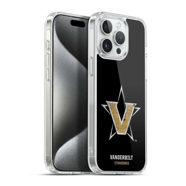 Vanderbilt University Vandy Vanderbilt University Distressed Look Soft Gel Case for Apple iPhone 15 Pro Max & MagSafe