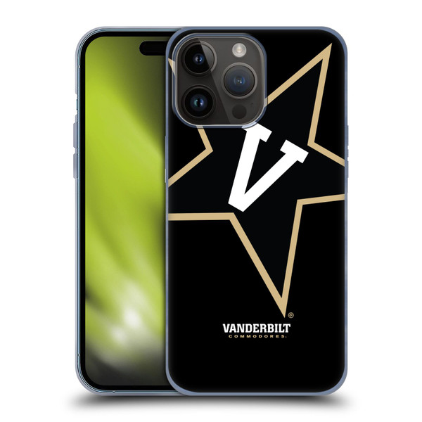 Vanderbilt University Vandy Vanderbilt University Oversized Icon Soft Gel Case for Apple iPhone 15 Pro Max