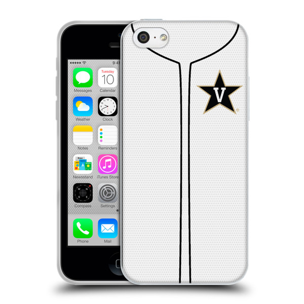 Vanderbilt University Vandy Vanderbilt University Baseball Jersey Soft Gel Case for Apple iPhone 5c