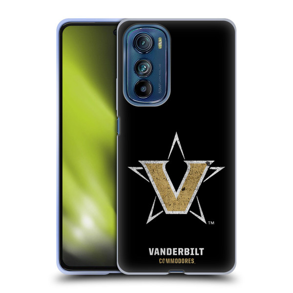 Vanderbilt University Vandy Vanderbilt University Distressed Look Soft Gel Case for Motorola Edge 30