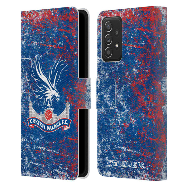 Crystal Palace FC Crest Distressed Leather Book Wallet Case Cover For Samsung Galaxy A53 5G (2022)