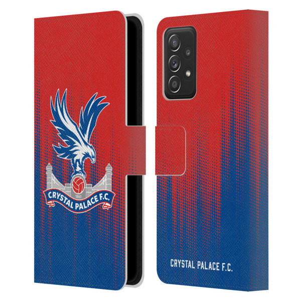 Crystal Palace FC Crest Halftone Leather Book Wallet Case Cover For Samsung Galaxy A53 5G (2022)