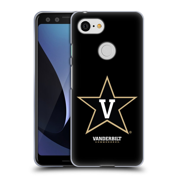 Vanderbilt University Vandy Vanderbilt University Plain Soft Gel Case for Google Pixel 3