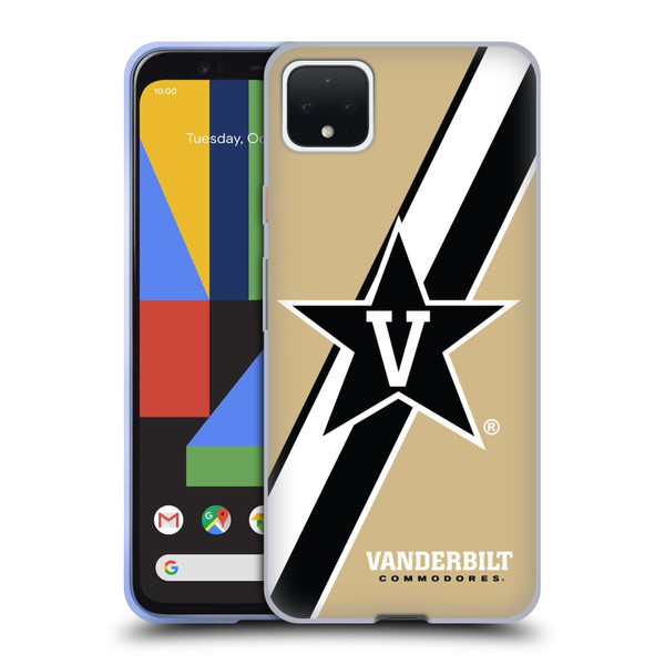 Vanderbilt University Vandy Vanderbilt University Stripes Soft Gel Case for Google Pixel 4 XL