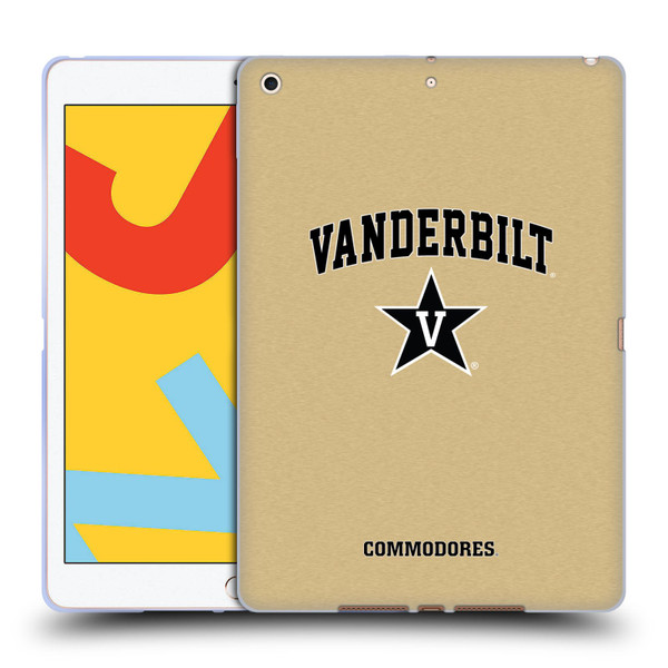 Vanderbilt University Vandy Vanderbilt University Campus Logotype Soft Gel Case for Apple iPad 10.2 2019/2020/2021