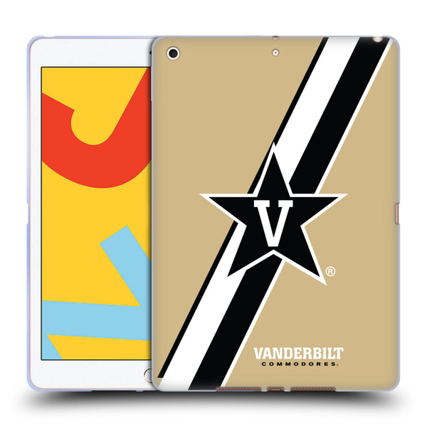 Vanderbilt University Vandy Vanderbilt University Stripes Soft Gel Case for Apple iPad 10.2 2019/2020/2021