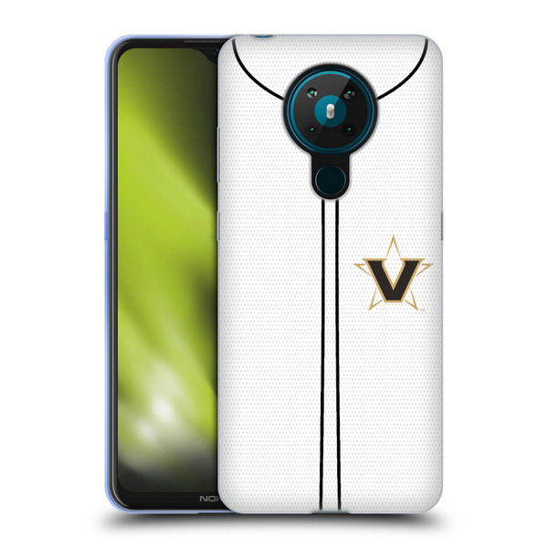 Vanderbilt University Vandy Vanderbilt University Baseball Jersey Soft Gel Case for Nokia 5.3