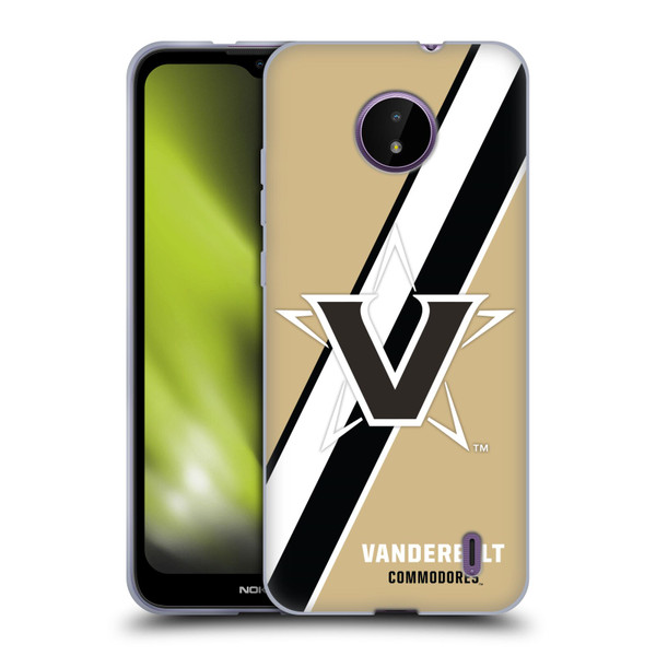 Vanderbilt University Vandy Vanderbilt University Stripes Soft Gel Case for Nokia C10 / C20
