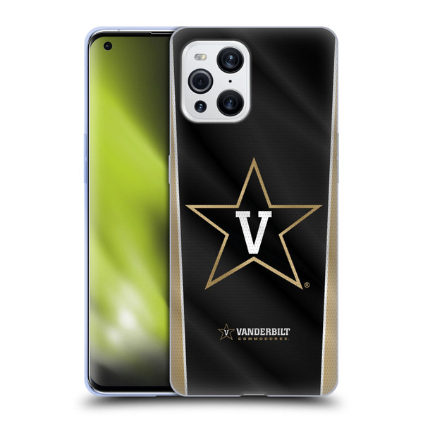 Vanderbilt University Vandy Vanderbilt University Banner Soft Gel Case for OPPO Find X3 / Pro