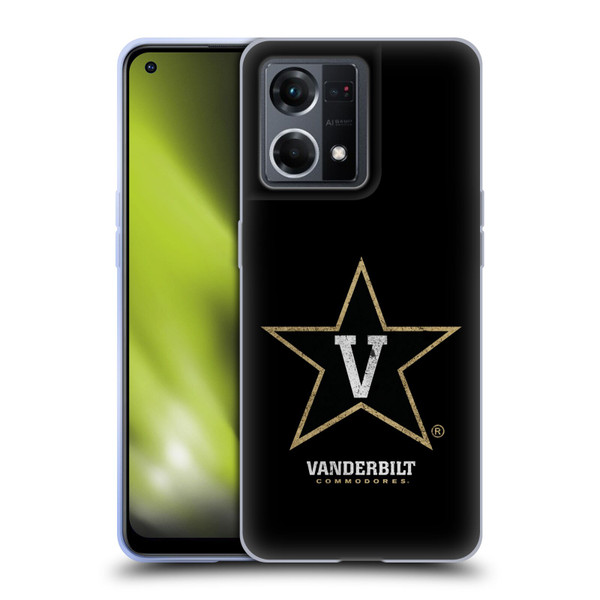 Vanderbilt University Vandy Vanderbilt University Distressed Look Soft Gel Case for OPPO Reno8 4G