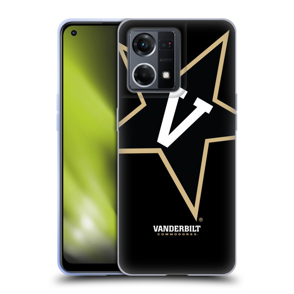 Vanderbilt University Vandy Vanderbilt University Oversized Icon Soft Gel Case for OPPO Reno8 4G