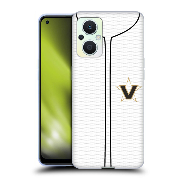 Vanderbilt University Vandy Vanderbilt University Baseball Jersey Soft Gel Case for OPPO Reno8 Lite