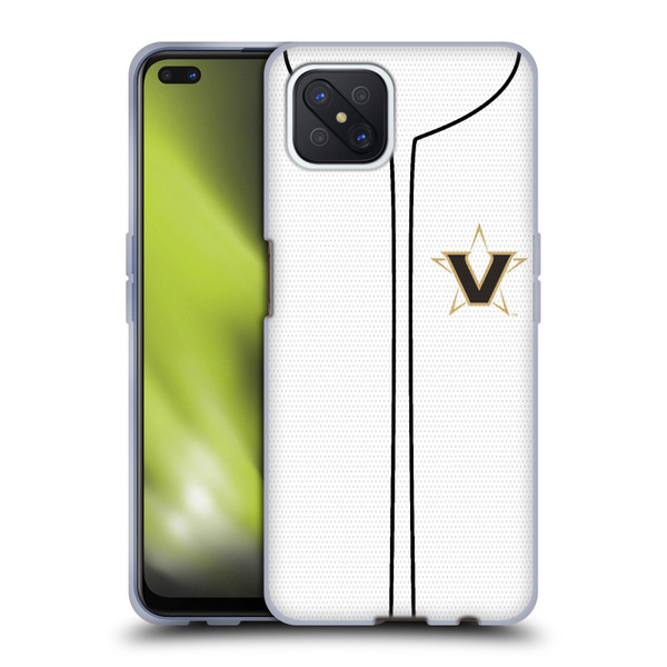 Vanderbilt University Vandy Vanderbilt University Baseball Jersey Soft Gel Case for OPPO Reno4 Z 5G