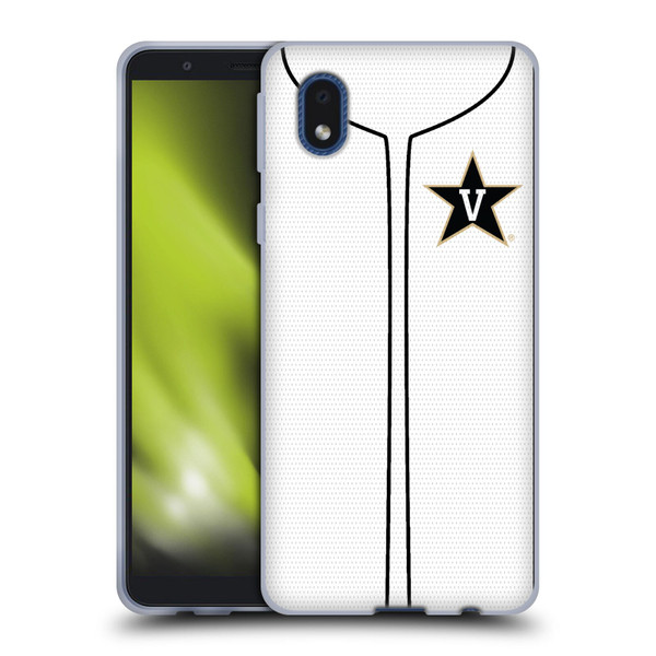 Vanderbilt University Vandy Vanderbilt University Baseball Jersey Soft Gel Case for Samsung Galaxy A01 Core (2020)