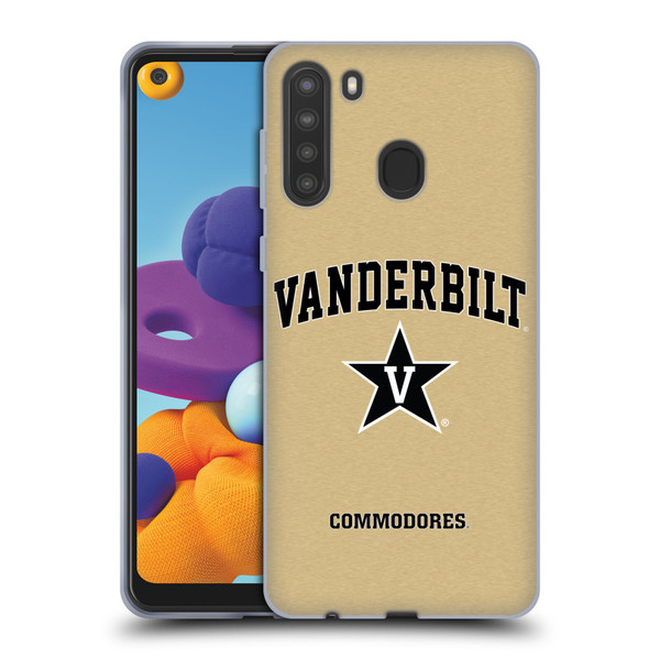 Vanderbilt University Vandy Vanderbilt University Campus Logotype Soft Gel Case for Samsung Galaxy A21 (2020)